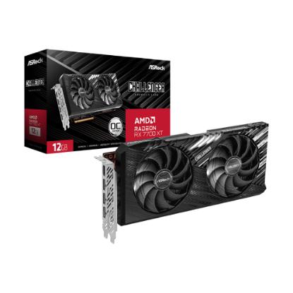 Grafična kartica ASROCK Radeon RX7700XT Challenger 16G OC, 12GB GDDR6