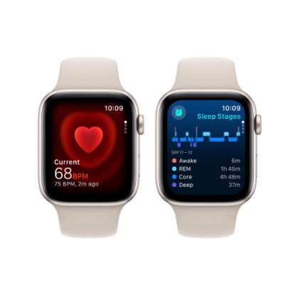 Pametna ura APPLE Watch SE2 V2 GPS, 44mm Starlight Alu Case w Starlight Sport Band - M/L