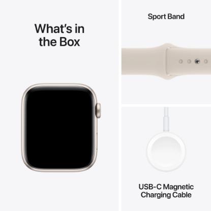 Pametna ura APPLE Watch SE2 V2 GPS, 44mm Starlight Alu Case w Starlight Sport Band - M/L