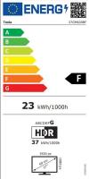 Monitor 27" TESLA 27GM620BF, FHD, IPS, 165Hz, 1ms, 400cd/m2, G-Sync, FreeSync, pivot, črni