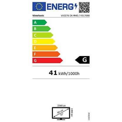 Monitor 32" VIEWSONIC VX3276-2K-MHD-2, QHD, IPS, 75Hz, 4ms, 250cd/m2, 1200:1, črni