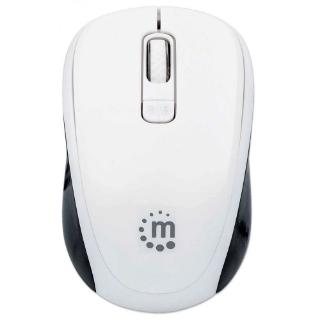 Miška MANHATTAN Dual-mode, optički, 1600dpi, bežični, USB, bijelo-črni