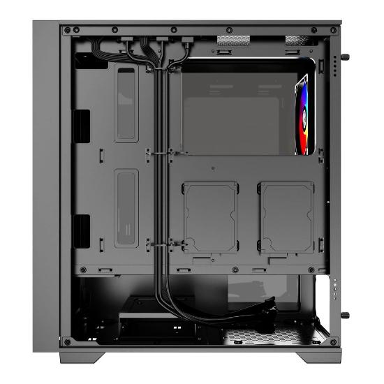 Ohišje BIT FORCE VOLTRON ARGB-4, MIDI, ATX, RGB, črno, window, bez napajalnika