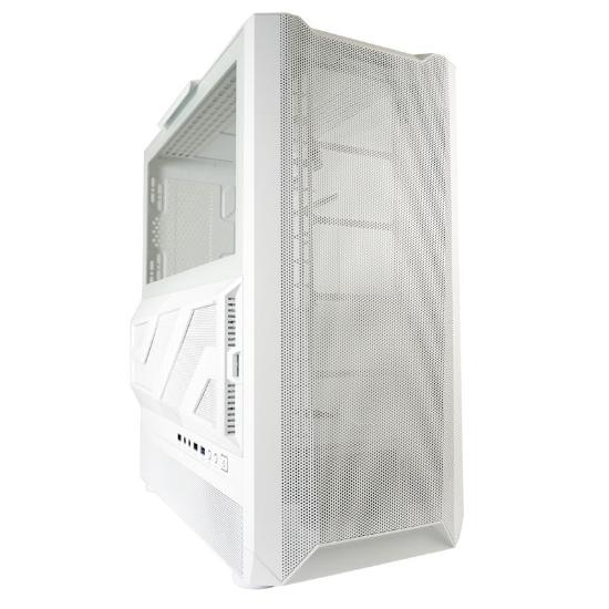 Ohišje LC POWER 900W Lumaxx Light ARGB, MIDI, ATX, belo, 7 ventilatora, bez napajalnika