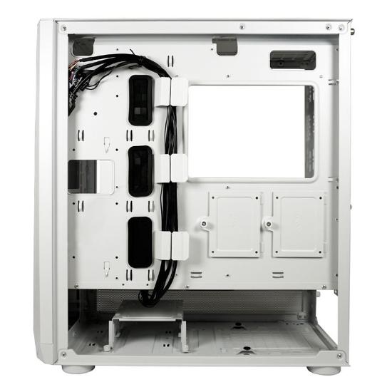 Ohišje LC POWER 900W Lumaxx Light ARGB, MIDI, ATX, belo, 7 ventilatora, bez napajalnika
