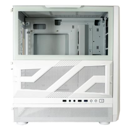 Ohišje LC POWER 900W Lumaxx Light ARGB, MIDI, ATX, belo, 7 ventilatora, bez napajalnika