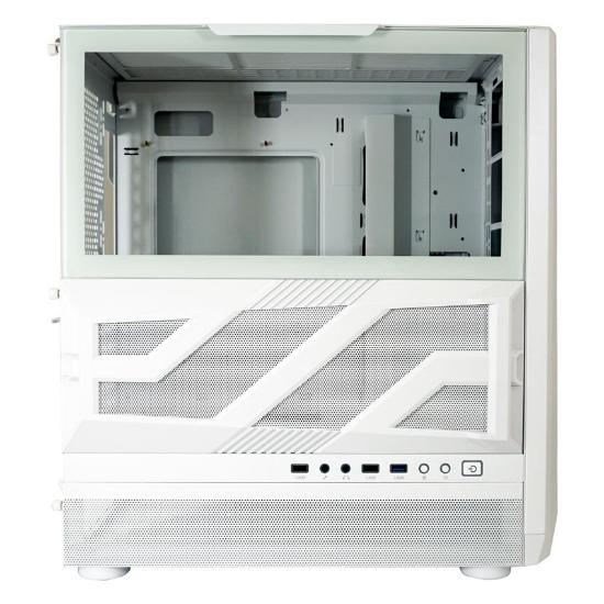 Ohišje LC POWER 900W Lumaxx Light ARGB, MIDI, ATX, belo, 7 ventilatora, bez napajalnika