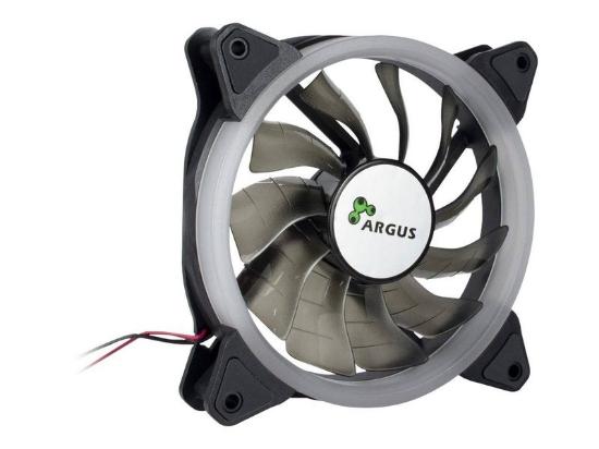 Ventilator INTER-TECH RS-051 ARGUS RGB LED, 120mm, 1200 obr./min, LED, črni