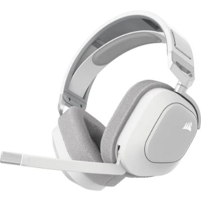 slušalke CORSAIR HS80 Max Wireless, brezžične, mikrofon, bele