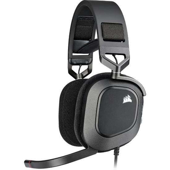 slušalke CORSAIR HS80 RGB USB, mikrofon, črne