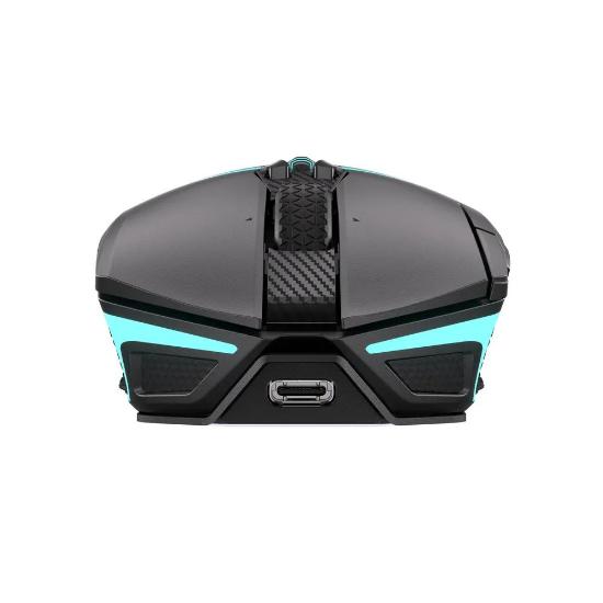 Miška CORSAIR Nightsabre Wireless, RGB, optički, bežični, 26000dpi, črni