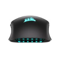 Miška CORSAIR Nightsabre Wireless, RGB, optički, bežični, 26000dpi, črni