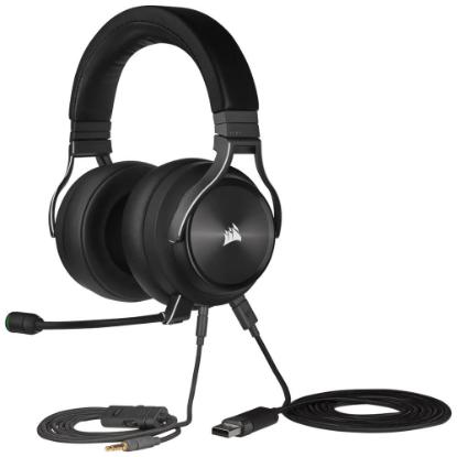 slušalke CORSAIR Virtuoso RGB Wireless XT, brezžične, mikrofon, črne