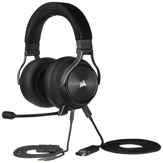 slušalke CORSAIR Virtuoso RGB Wireless XT, brezžične, mikrofon, črne