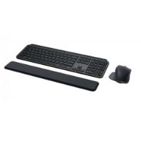 Tipkovnica + Miška LOGITECH MX Keys S Combo, brezžični, US razpored, siva