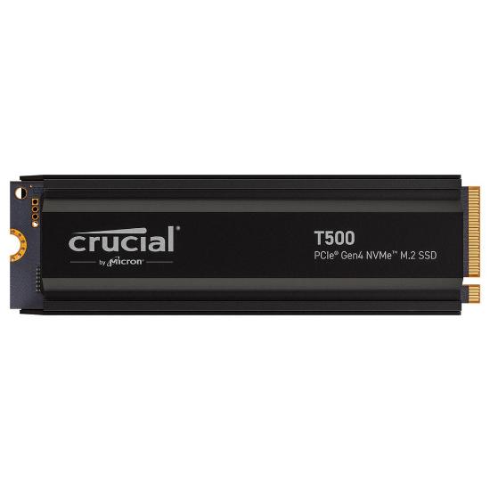 SSD 2TB CRUCIAL T500, PCIe Gen 4 NVMe M.2, 2280, 7400/7000 MB/s, hladilnik