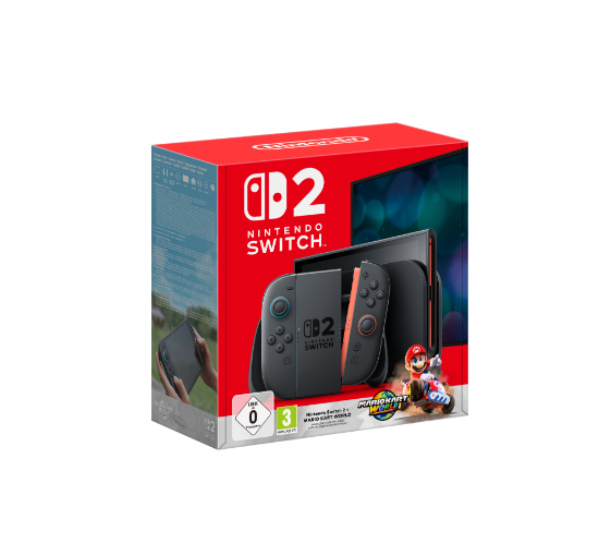 PREDNAROČILO - Igralna konzola NINTENDO Switch 2 Mario Kart World paket, rdeči in modri Joy-Con