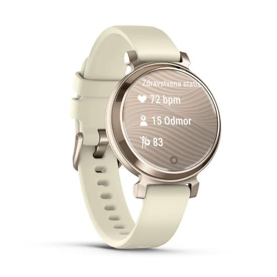 Pametna ura GARMIN Lily 2, silikonski remen, bež-zlati