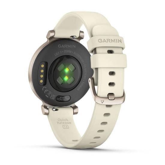 Pametna ura GARMIN Lily 2, silikonski remen, bež-zlati