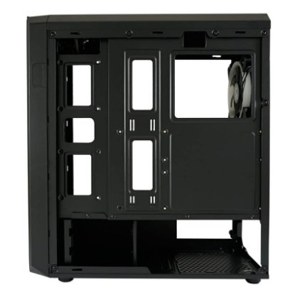 Ohišje LC POWER LC-703B-ON Quad-Luxx, MIDI, ATX, window, črno, bez napajalnika