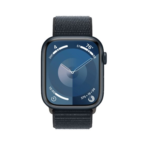 Pametna ura APPLE Watch S9 GPS, 45mm Midnight Alu Case w Midnight Sport Loop
