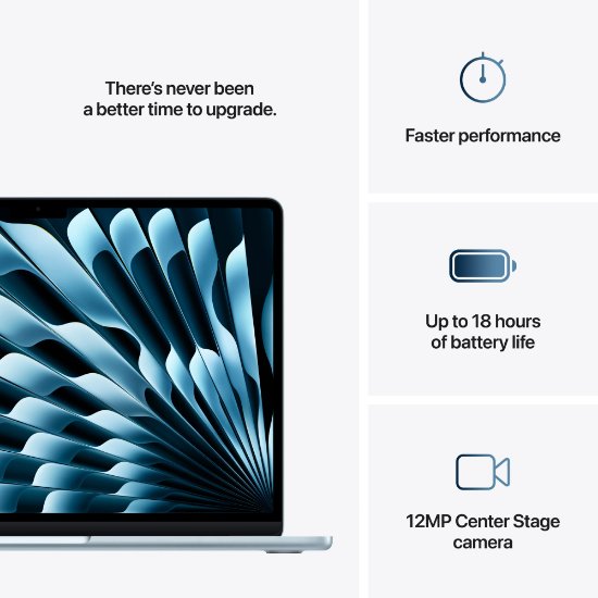 APPLE MacBook Air mc6t4cr/a / M-Series M4, 16GB, 256GB SSD, Apple 8-Core GPU, 13.6" 2560x1664 IPS, macOS, modri