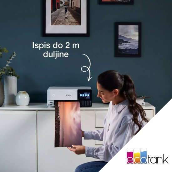 Multifunkcijski Tiskalnik EPSON Ecotank L8160 Tiskalnik/scanner/copy, 5760 x 1440, WiFi, USB