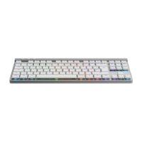 Tipkovnica LOGITECH Gaming G515 Lightspeed TKL, Tactile switch, RGB, mehanička, brezžična, US Layout, USB, bela