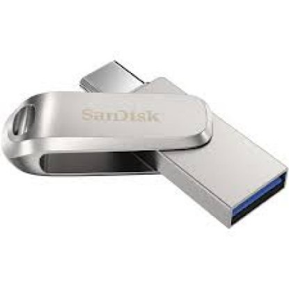 USB ključek 3.1 FLASH DRIVE, 1TB, SANDISK Ultra Dual Drive Luxe USB-C, SDDDC4-1T00-G46, srebrna