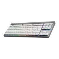 Tipkovnica LOGITECH Gaming G515 Lightspeed TKL, Tactile switch, RGB, mehanička, brezžična, US Layout, USB, bela