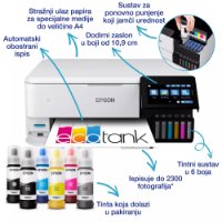 Multifunkcijski Tiskalnik EPSON Ecotank L8160 Tiskalnik/scanner/copy, 5760 x 1440, WiFi, USB