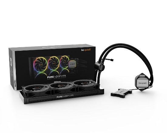 Vodno hlajenje BE QUIET Pure Loop 2 FX 360mm, ARGB, CPU hlađenje, za Intel i AMD