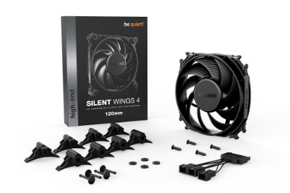 Ventilator BE QUIET Silent Wings 4, 120mm, 1600 okr/min, črni