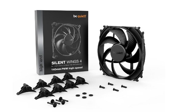 Ventilator BE QUIET Silent Wings 4 High-speed, 140mm, 1900 okr/min, PWM, črni