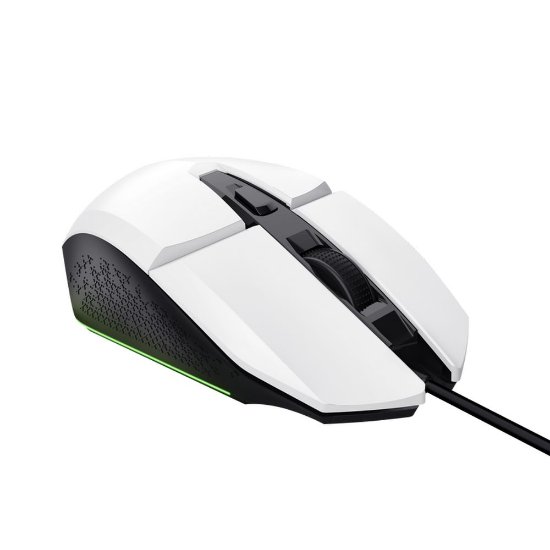 Miš TRUST GXT 109W Felox, RGB, optički, 6400dpi, bijeli