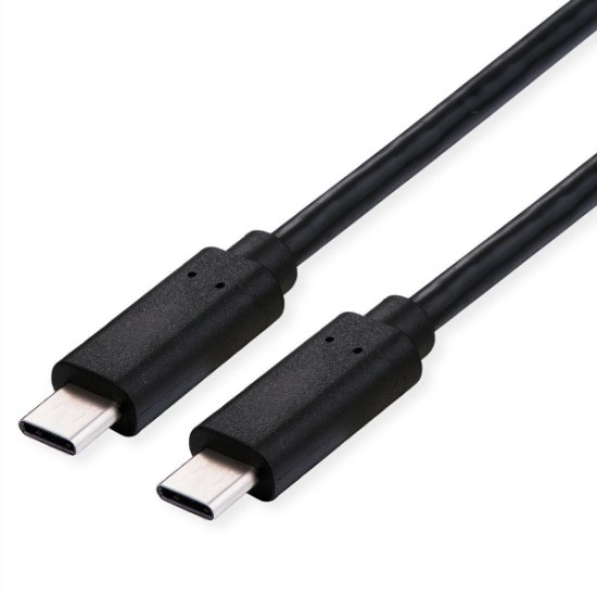 Kabel ROLINE, USB 4 Gen2, USB-C (M) na USB-C (M), 1 m, črni