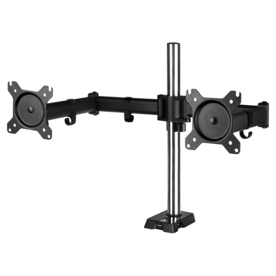 Stojalo za monitor ARCTIC Z2 Gen 3, stolni, do 35", za 2 monitora, USB 2.0 HUB, črn