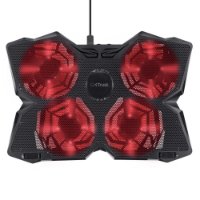 Hlajenje za prenosni računalnik TRUST GXT817 Yozu, do 17,3", črno.