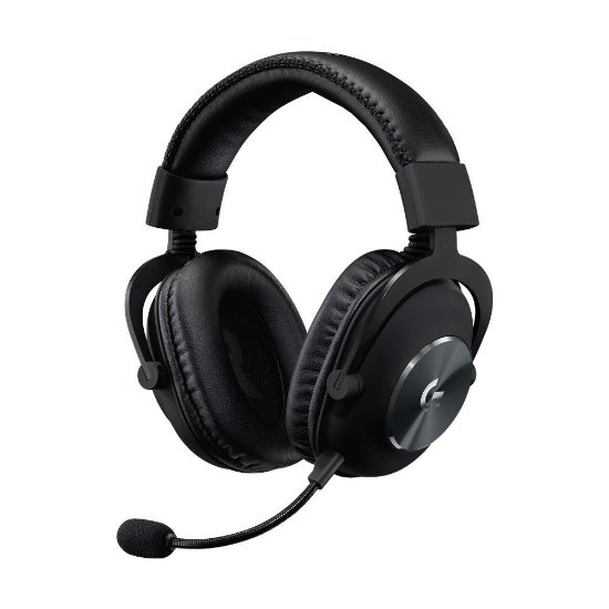 Slušalke LOGITECH Gaming G PRO X, 7.1, črne, stojalo