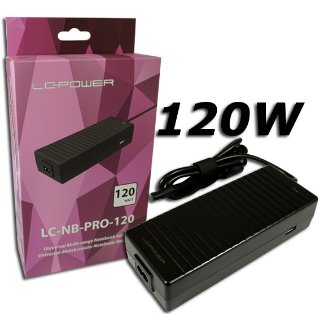 Polnilec za prenosni računalnik LC POWER LC-NB-PRO-120, 120W, univerzalni