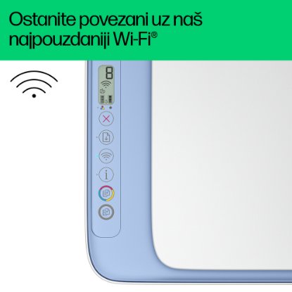 Multifunkcijski Tiskalnik HP DeskJet 2822e, 588R4B, Tiskalnik/scanner/copy, 1200dpi, Wi-Fi, USB, beli, Instant Ink