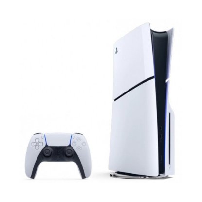 Igralna konzola SONY PlayStation 5 Slim D Chassis, 1TB SSD, Blu-ray, DualSense kontroler, bela