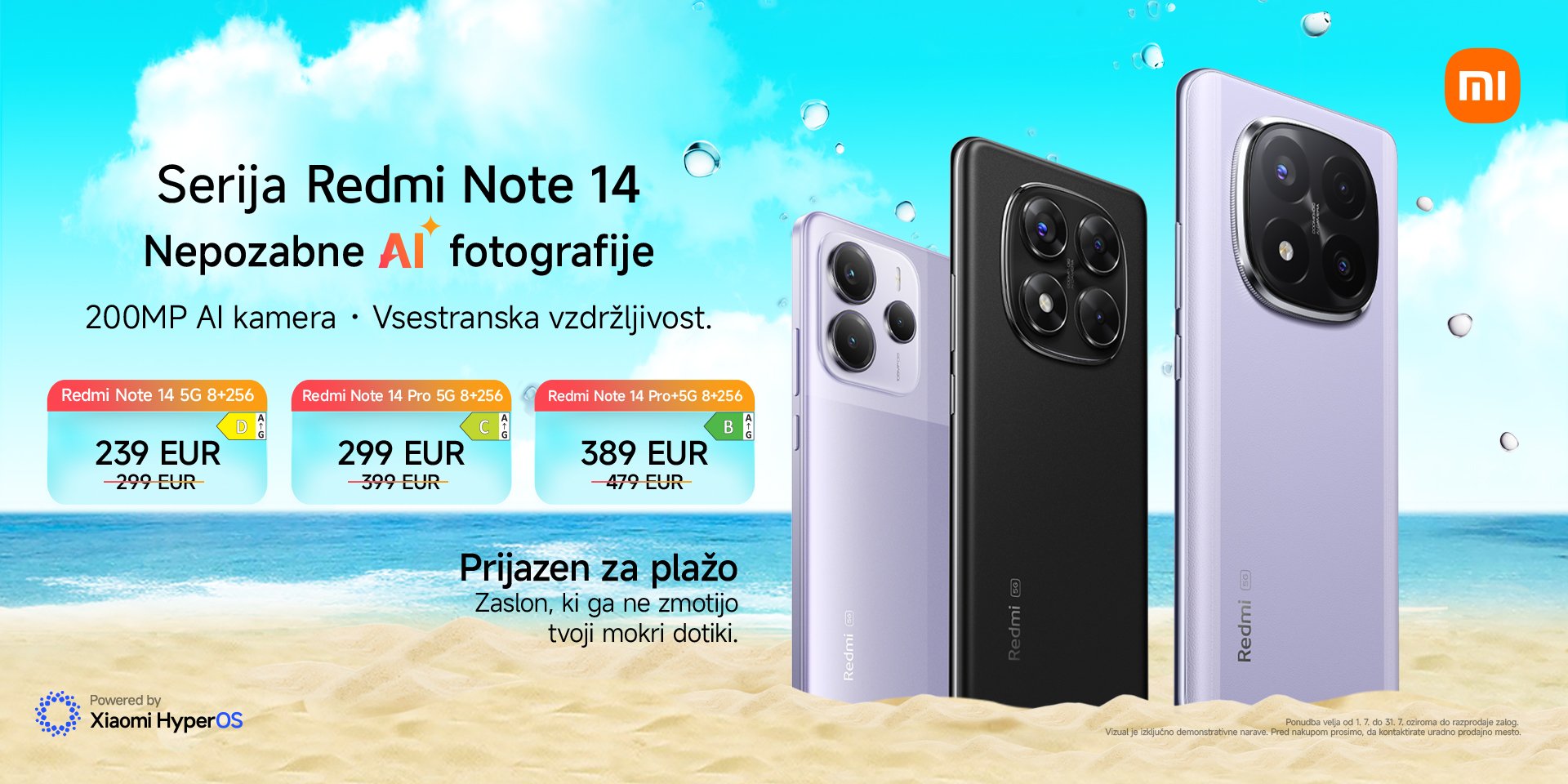 akcija Redmi Note 14 AI fotografije