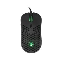 Miška WHITE SHARK Naginata Premium Line, RGB, optički, 16000dpi, USB, črni