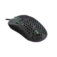 Miška WHITE SHARK Naginata Premium Line, RGB, optički, 16000dpi, USB, črni