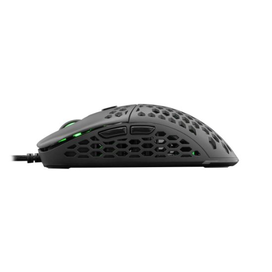 Miška WHITE SHARK Naginata Premium Line, RGB, optički, 16000dpi, USB, črni