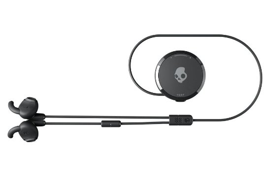 slušalke SKULLCANDY VERT WIRELESS IN-EAR W/MIC, brezžične, BT, in-ear, mikrofon, črne