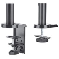 Stojalo za monitor MANHATTAN 461597, za dva monitora, stolni, 17" do 32", črn