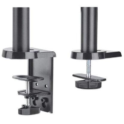 Stojalo za monitor MANHATTAN 461597, za dva monitora, stolni, 17" do 32", črn
