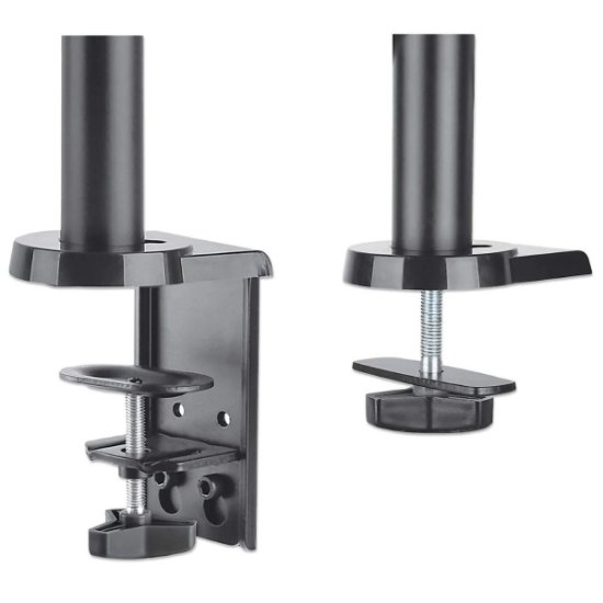 Stojalo za monitor MANHATTAN 461597, za dva monitora, stolni, 17" do 32", črn